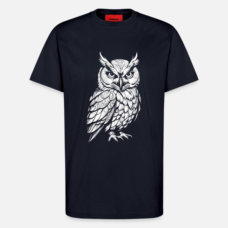Eule - T-Shirt - made by SPREAD - DARK NAVY