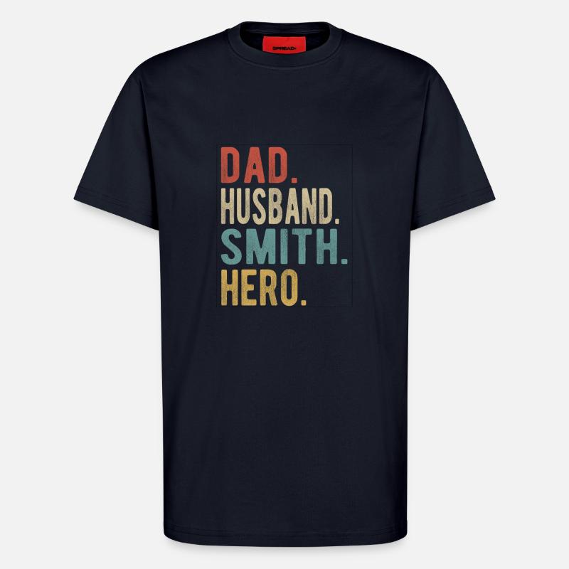 Schmied Papa Ehemann Held - T-Shirt - made by SPREAD - DARK NAVY
