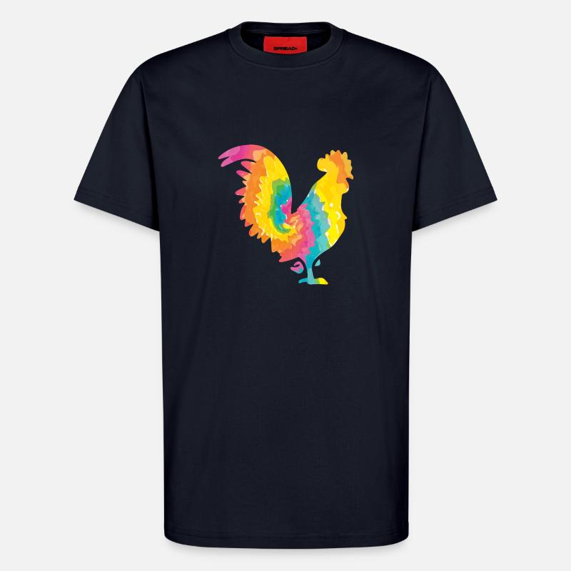 Hühner Hahn - T-Shirt - made by SPREAD - DARK NAVY