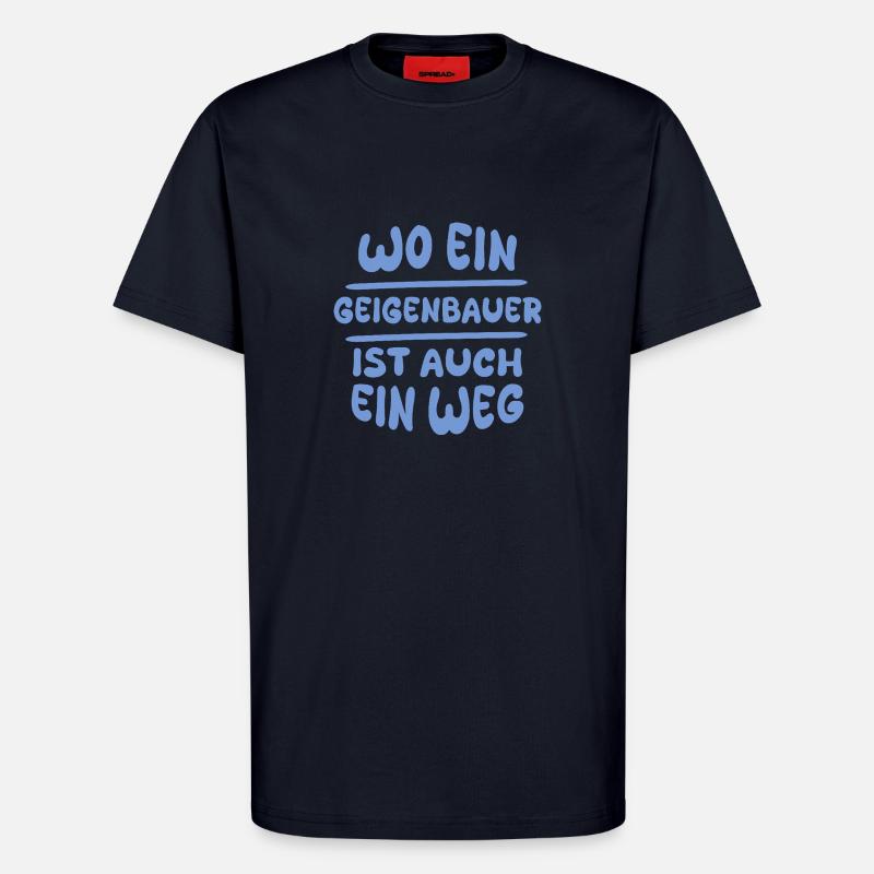 Gift for violin makers - T-Shirt - made by SPREAD - DARK NAVY