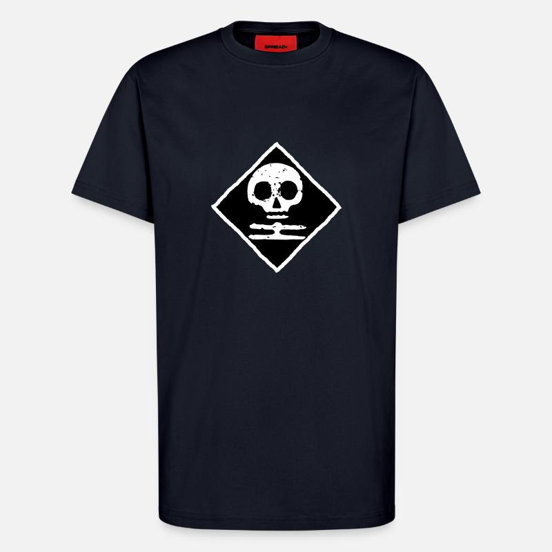 Mort blanche Finlande - T-shirt bio décontracté fabriqué en UE - DARK NAVY