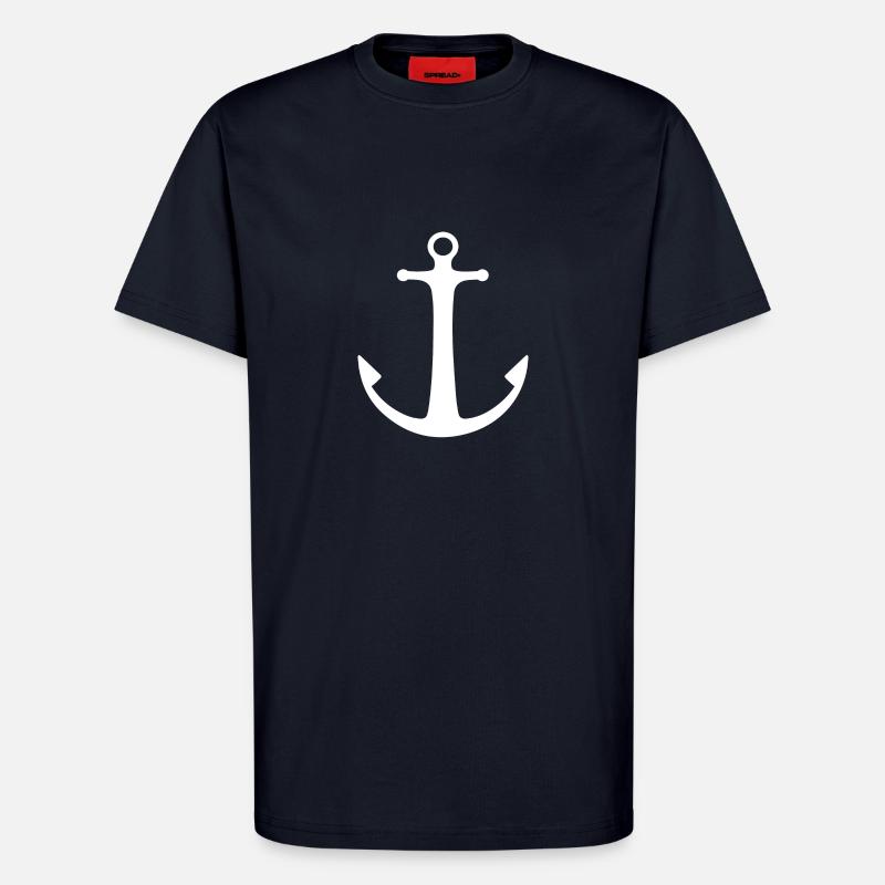 ANKER WEIß - T-Shirt - made by SPREAD - DARK NAVY