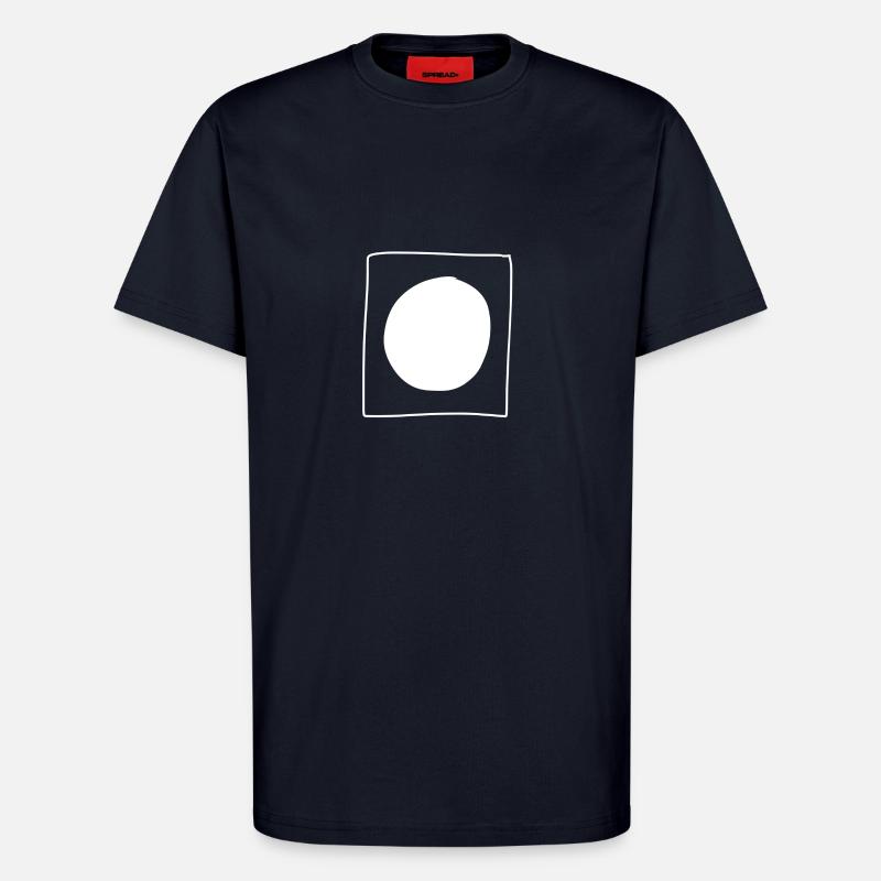 Circle Square Symbol Shape - T-Shirt - made by SPREAD - DARK NAVY