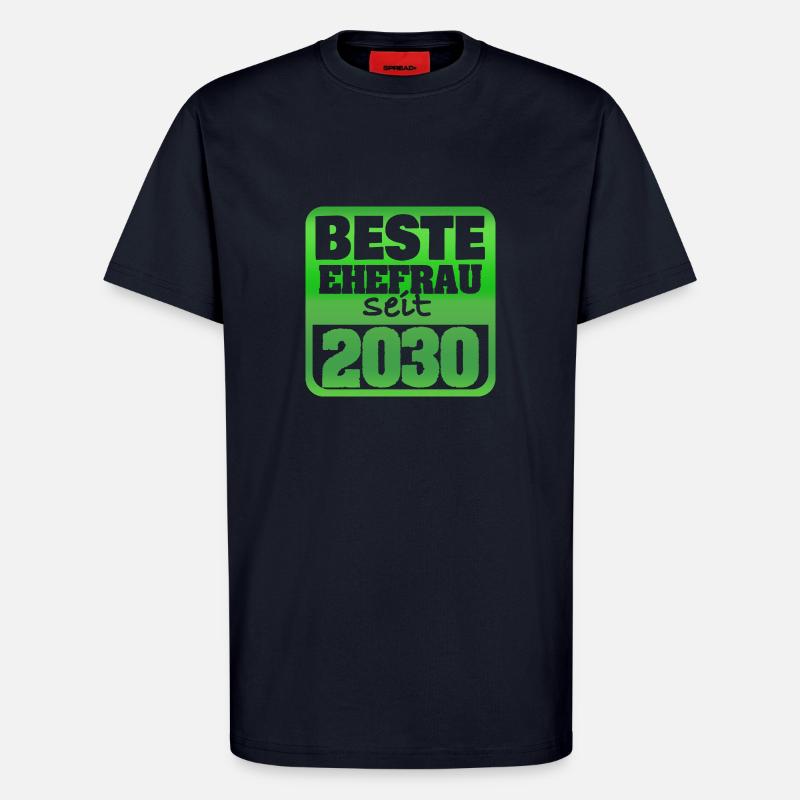 Mariage 2030 - T-shirt bio décontracté fabriqué en UE - DARK NAVY