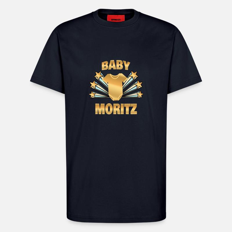 Moritz als Geburt - T-Shirt - made by SPREAD - DARK NAVY