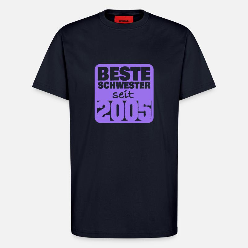 2005 - T-shirt bio décontracté fabriqué en UE - DARK NAVY