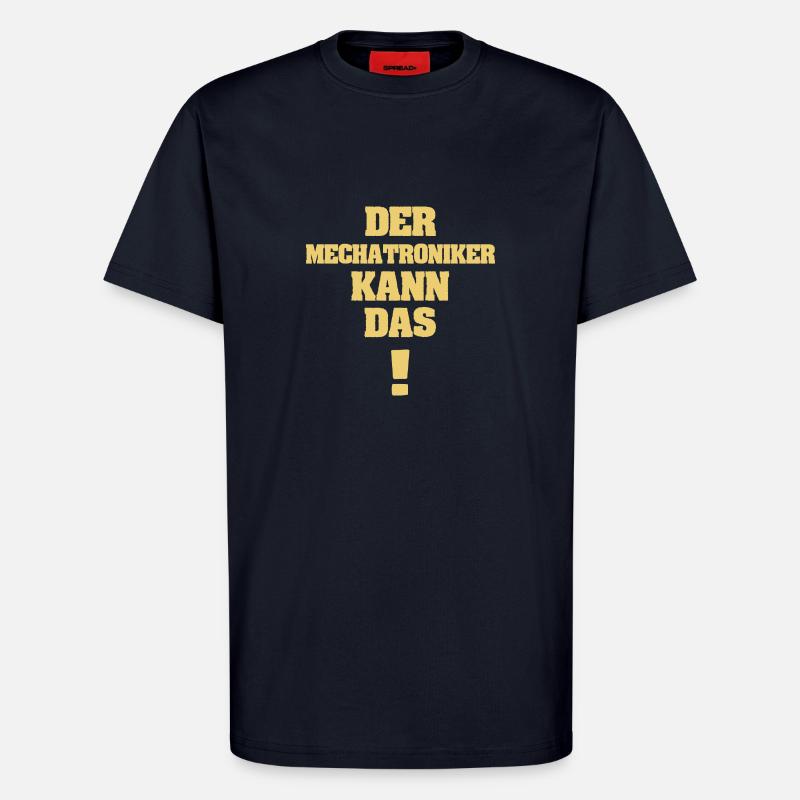 Cadeau pour technicien en mécatronique - T-shirt bio décontracté fabriqué en UE - DARK NAVY
