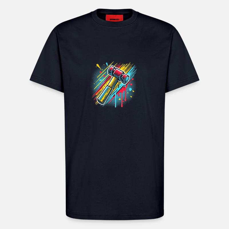 Hammer Typ Handwerker - T-Shirt - made by SPREAD - DARK NAVY