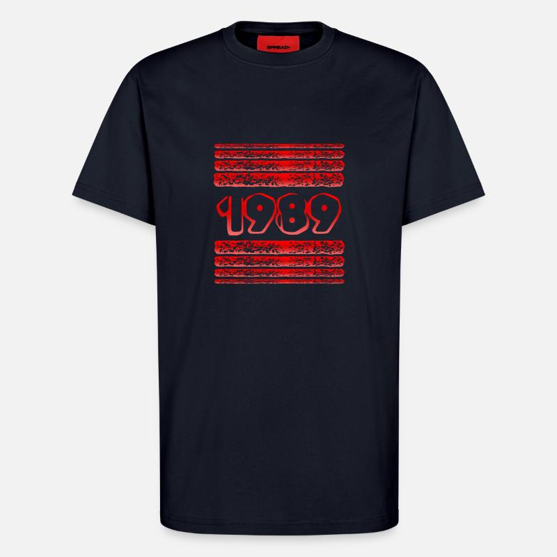 Année 1989 - T-shirt bio décontracté fabriqué en UE - DARK NAVY