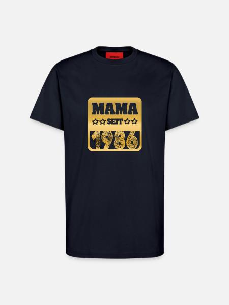 1986 - T-shirt bio décontracté fabriqué en UE - DARK NAVY