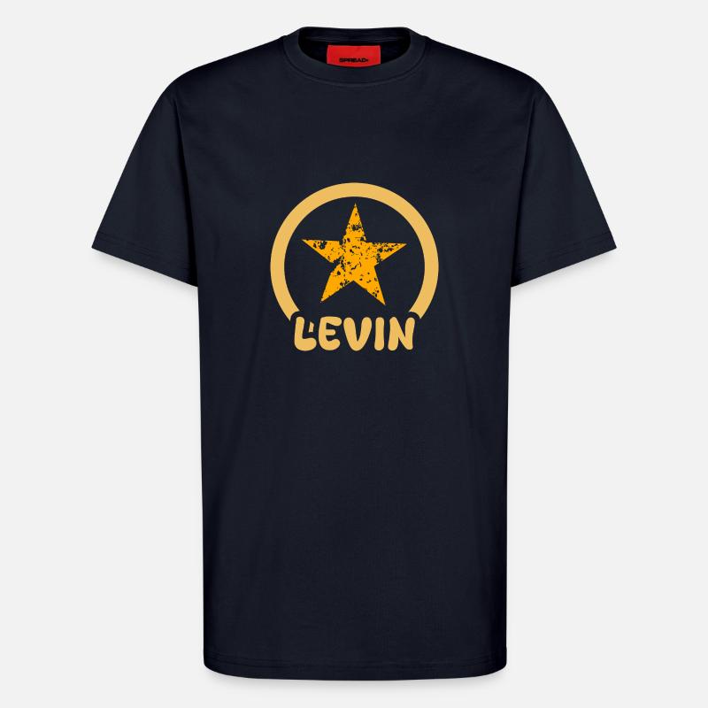 Levin as a given name - T-Shirt - made by SPREAD - DARK NAVY