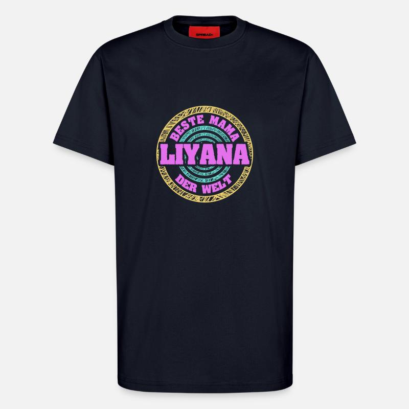 Liyana als Mutter - T-Shirt - made by SPREAD - DARK NAVY