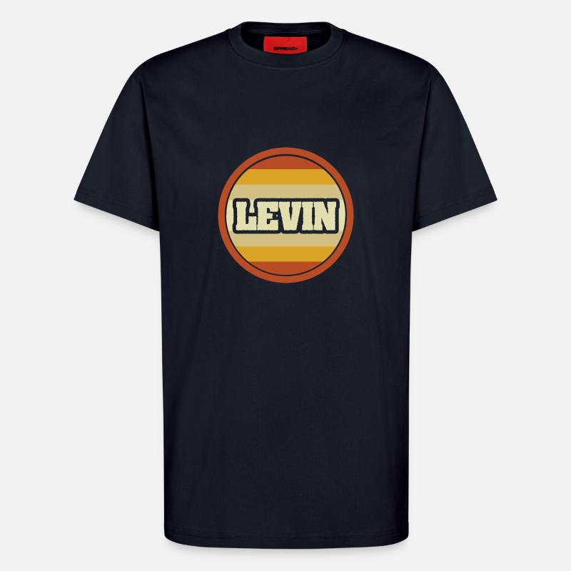 Levin as a given name - T-Shirt - made by SPREAD - DARK NAVY