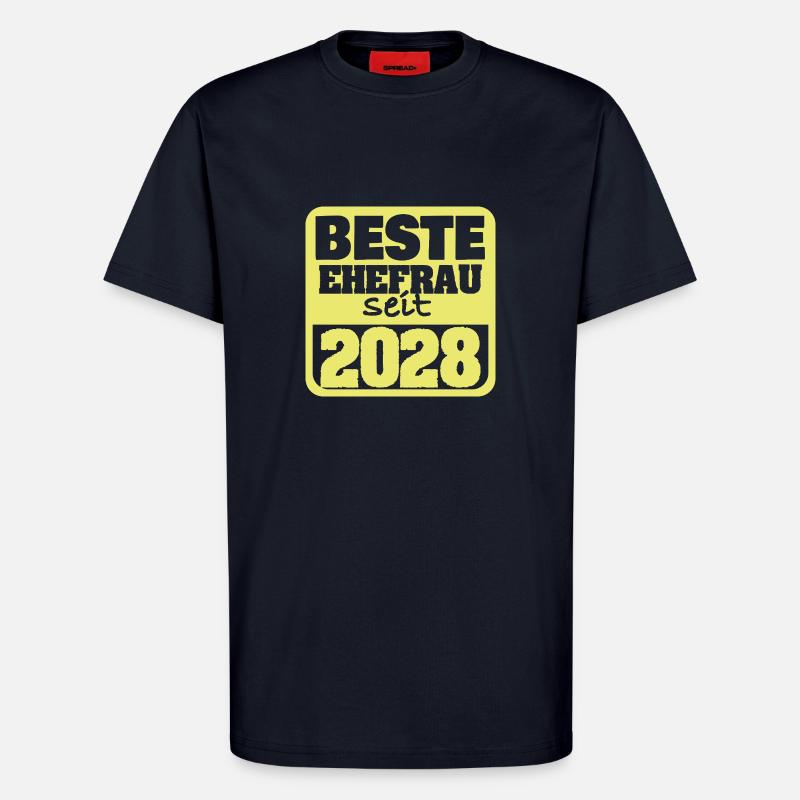 Mariage 2028 - T-shirt bio décontracté fabriqué en UE - DARK NAVY