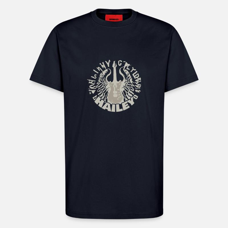 Guitar Hailey - T-Shirt - made by SPREAD - DARK NAVY