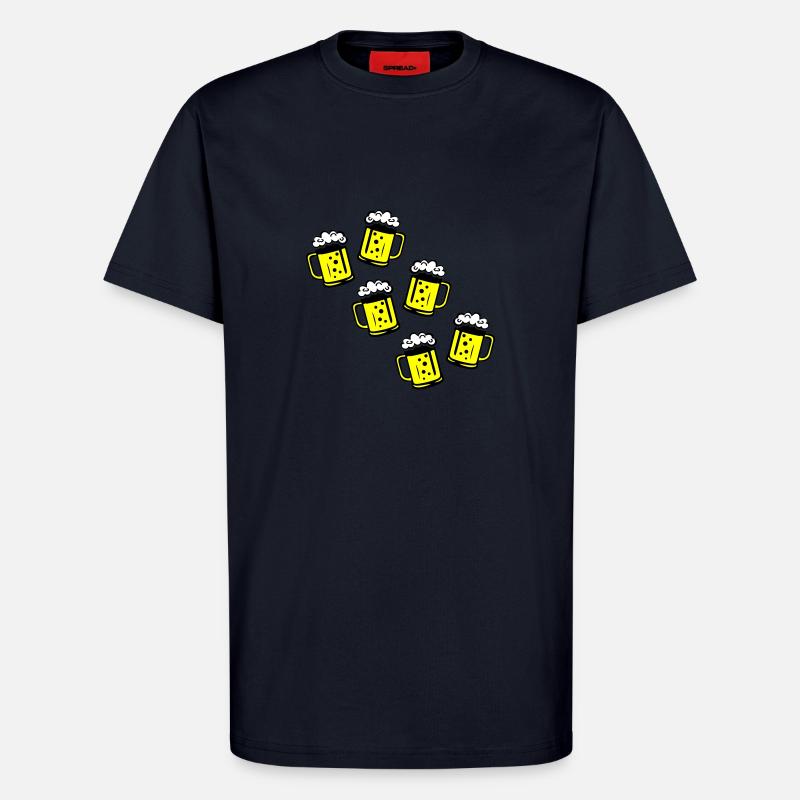 Bier Bierkrug Symbol - T-Shirt - made by SPREAD - DARK NAVY