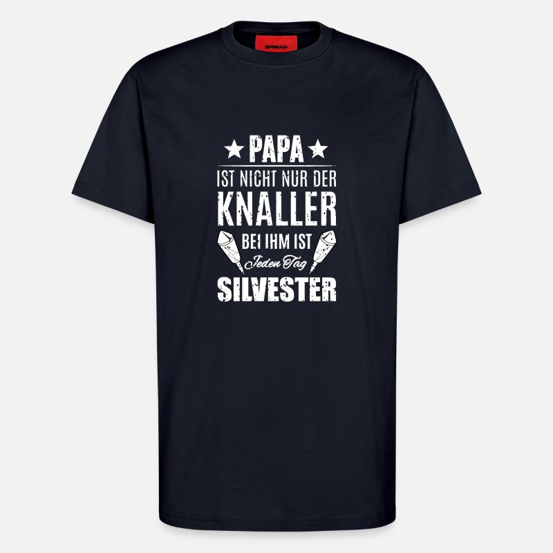 Papa Silvester Pyro - T-Shirt - made by SPREAD - DARK NAVY