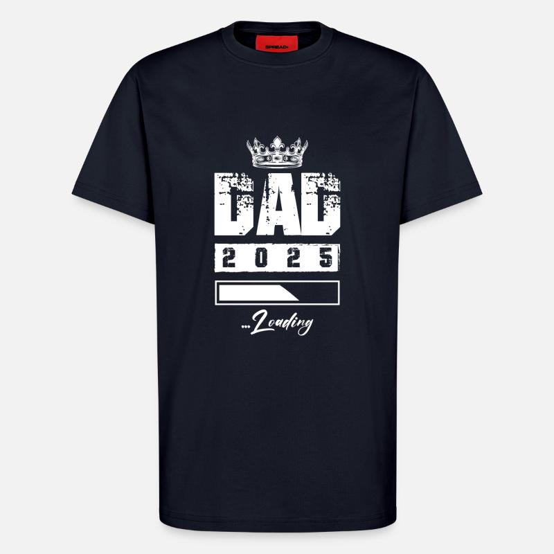 Dad 2025 Loading Papa - T-Shirt - made by SPREAD - DARK NAVY