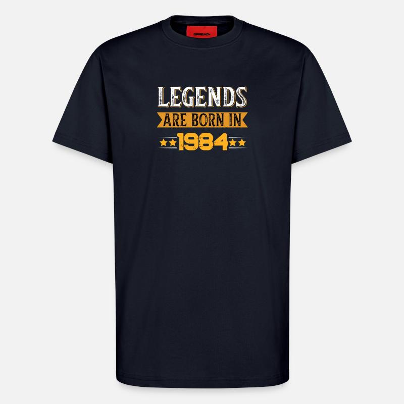 Legends Since 1984 Birthday Theme - T-Shirt - made by SPREAD - DARK NAVY