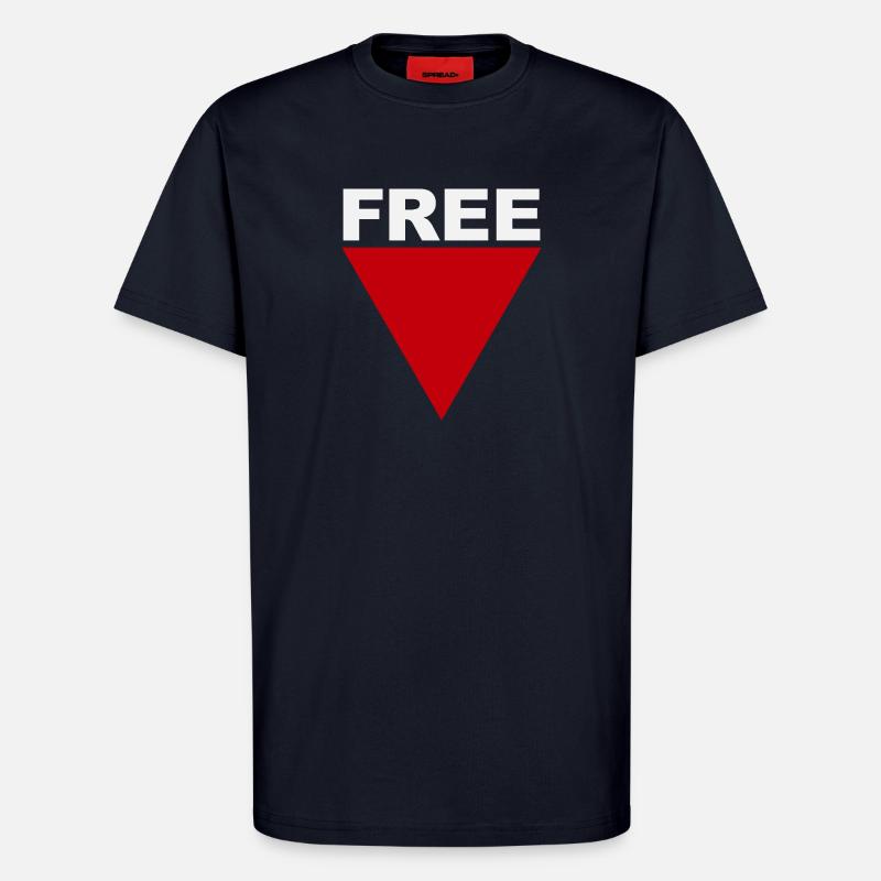 Freefall Bold Triangle - T-Shirt - made by SPREAD - DARK NAVY