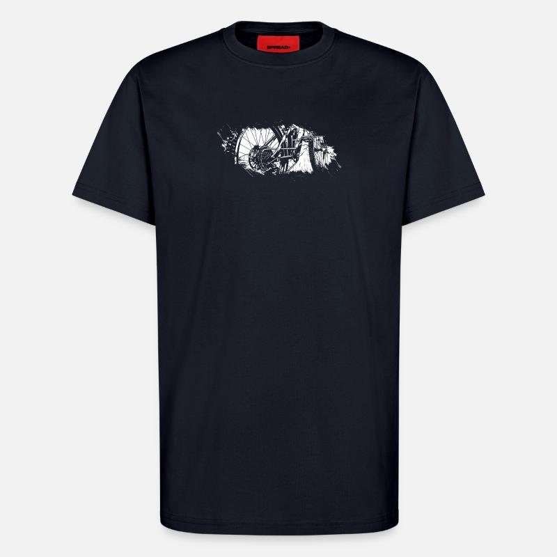 Zahnräder in Bewegung - T-Shirt - made by SPREAD - DARK NAVY
