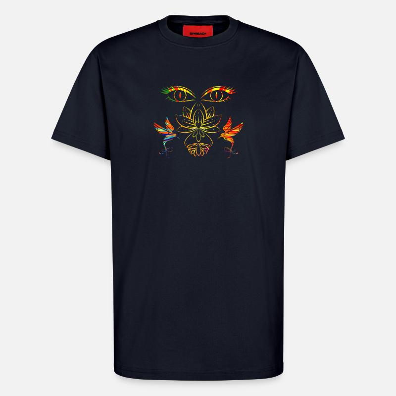 Zen-Gesicht - T-Shirt - made by SPREAD - DARK NAVY