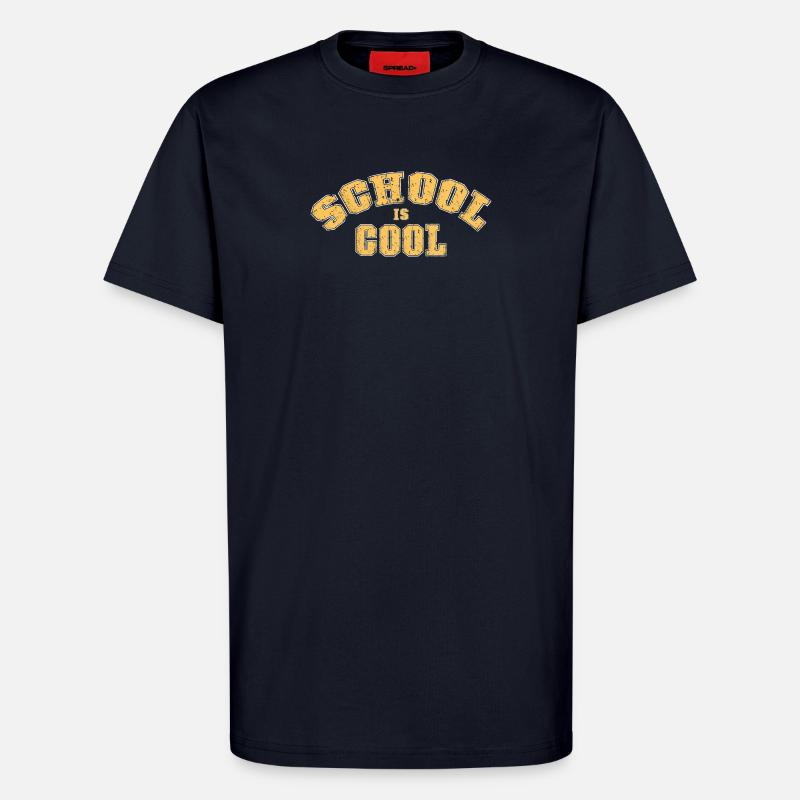 Schule ist cool - T-Shirt - made by SPREAD - DARK NAVY