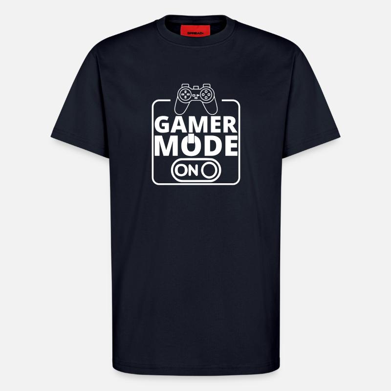 Gamer Mode On Controller Logo - T-Shirt - made by SPREAD - DARK NAVY