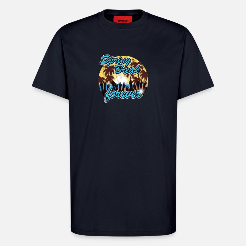 Spring Break forever - T-Shirt - made by SPREAD - DARK NAVY