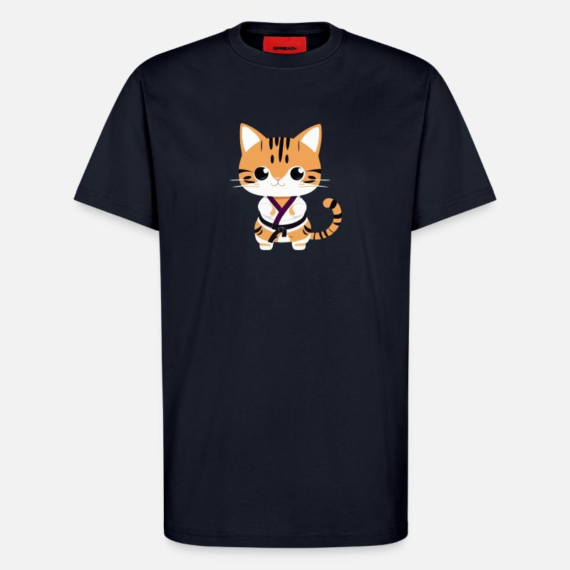 Karate Kätzchen - T-Shirt - made by SPREAD - DARK NAVY
