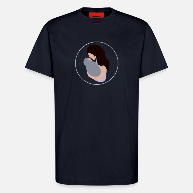 Mutter und Kind - T-Shirt - made by SPREAD - DARK NAVY