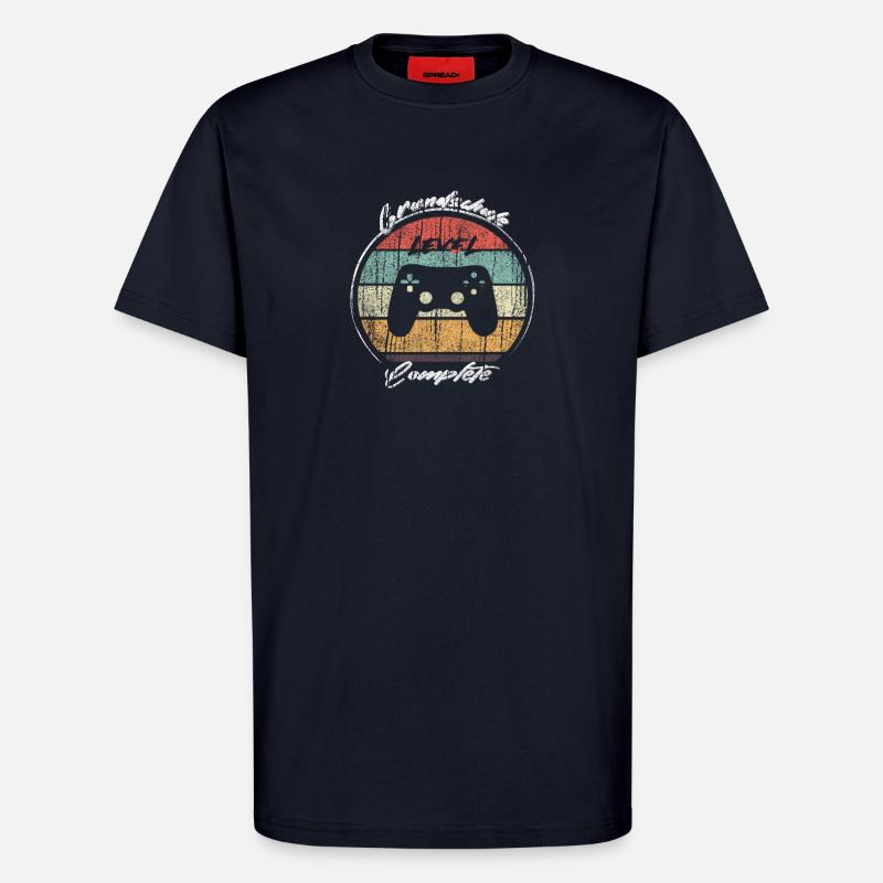 Elementary Level Complete Gamer - T-Shirt - made by SPREAD - DARK NAVY