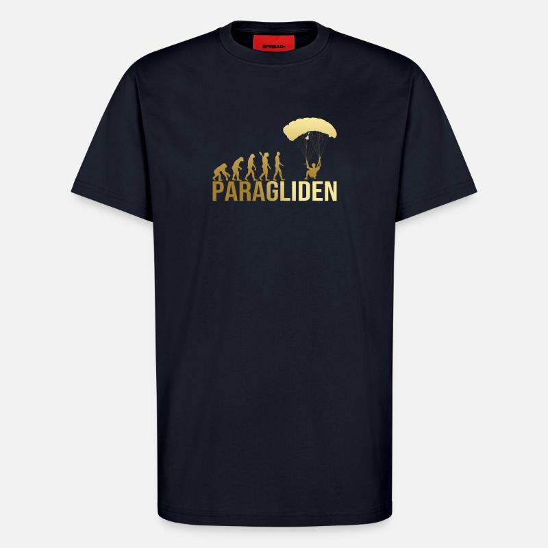 Evolution Paragliden - T-Shirt - made by SPREAD - DARK NAVY