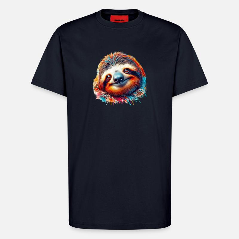 Faultier - T-Shirt - made by SPREAD - DARK NAVY