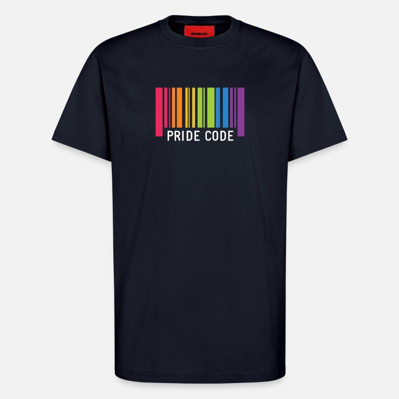 LGBT Pride Monat - Pride Code - T-Shirt - made by SPREAD - DARK NAVY