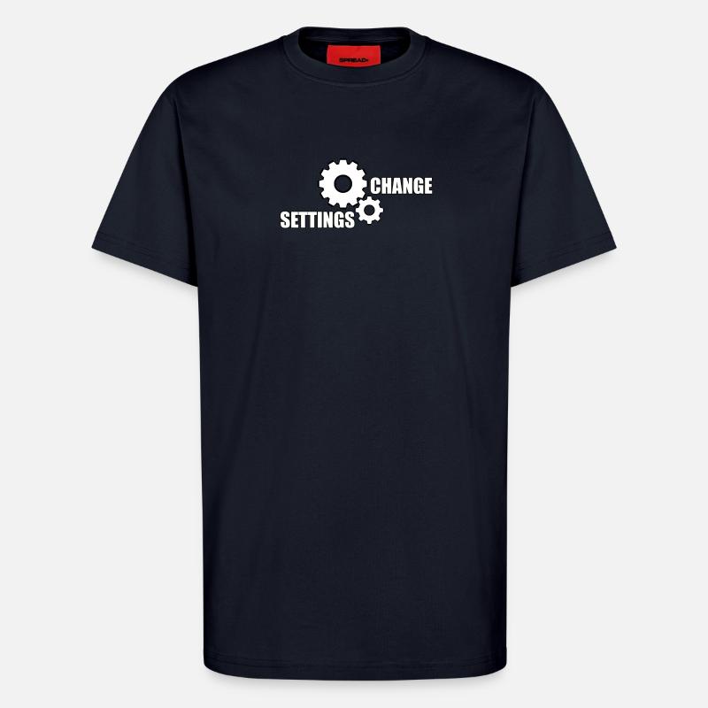 CHANGE SETTINGS - T-Shirt - made by SPREAD - DARK NAVY