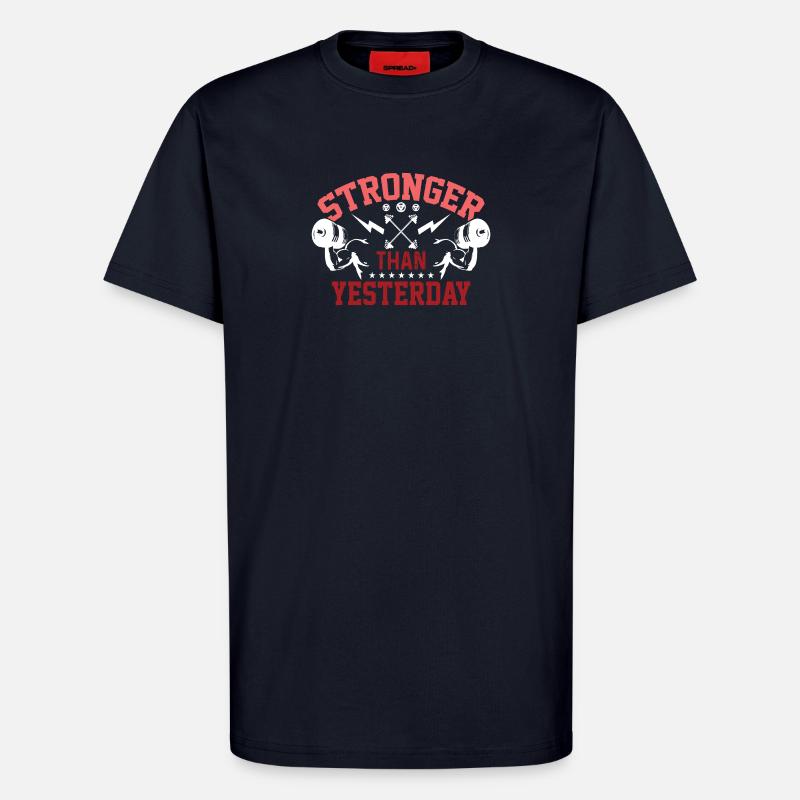 Stärker als gestern - T-Shirt - made by SPREAD - DARK NAVY