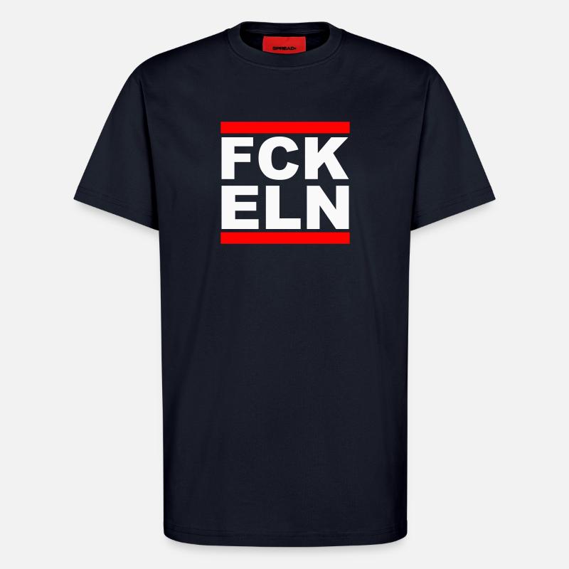FCK ELN – Bold Statement Tee - T-Shirt - made by SPREAD - DARK NAVY