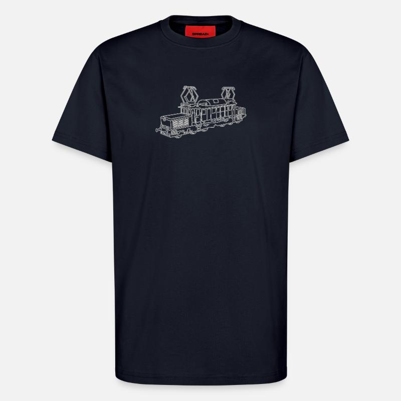 Lokomotiv Zug Eisenbahn - T-Shirt - made by SPREAD - DARK NAVY