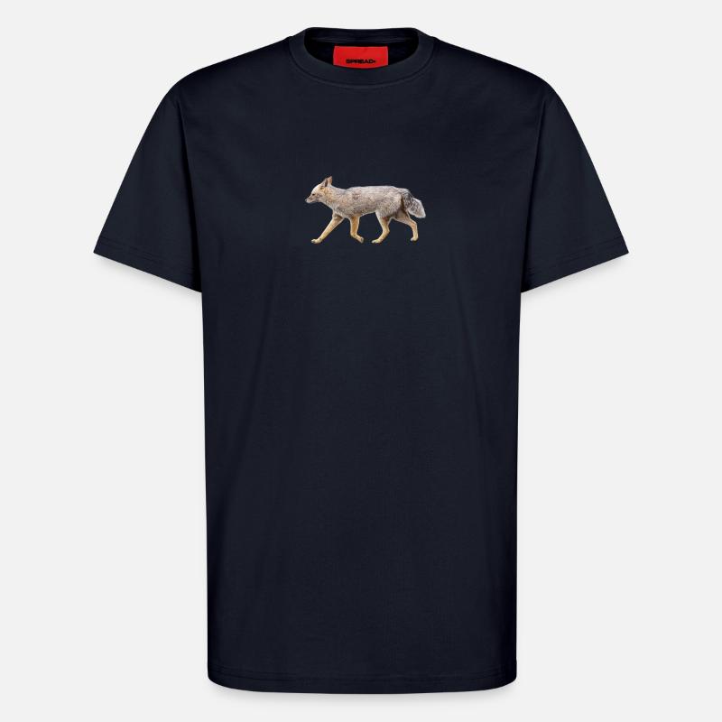 Fuchs in Silhouette Wild Night - T-Shirt - made by SPREAD - DARK NAVY