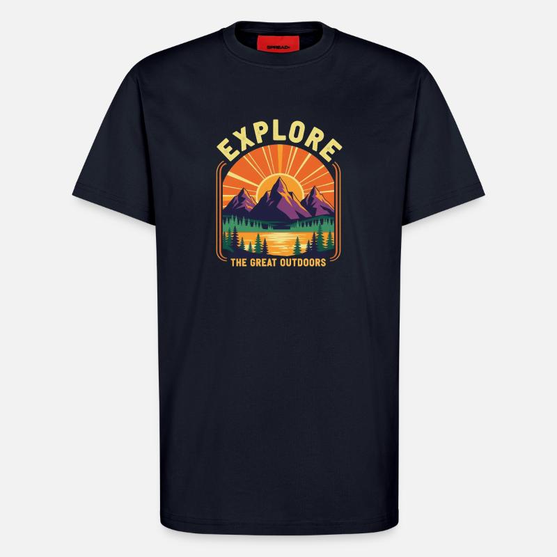Explore the great outdoors - T-Shirt - made by SPREAD - DARK NAVY