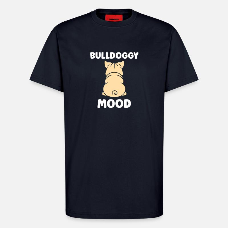 Beruhigtes Maskottchen Hundemuster - T-Shirt - made by SPREAD - DARK NAVY