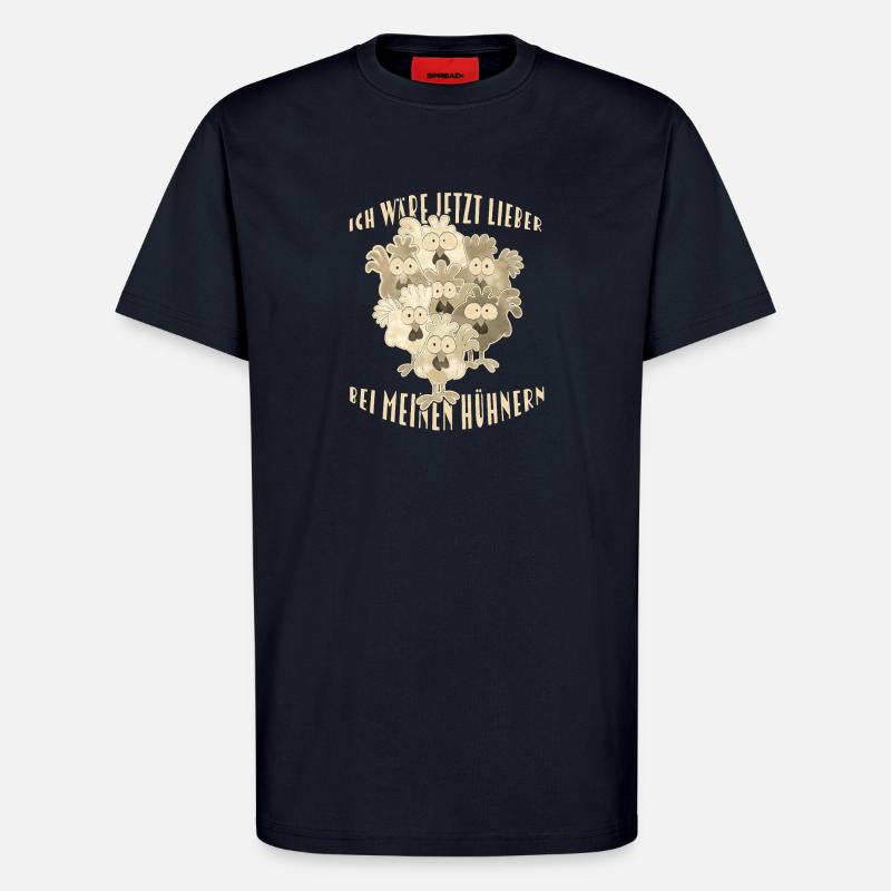 Chickens Saying - T-Shirt - made by SPREAD - DARK NAVY