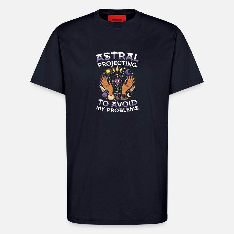 Astral projection against my problems - T-Shirt - made by SPREAD - DARK NAVY