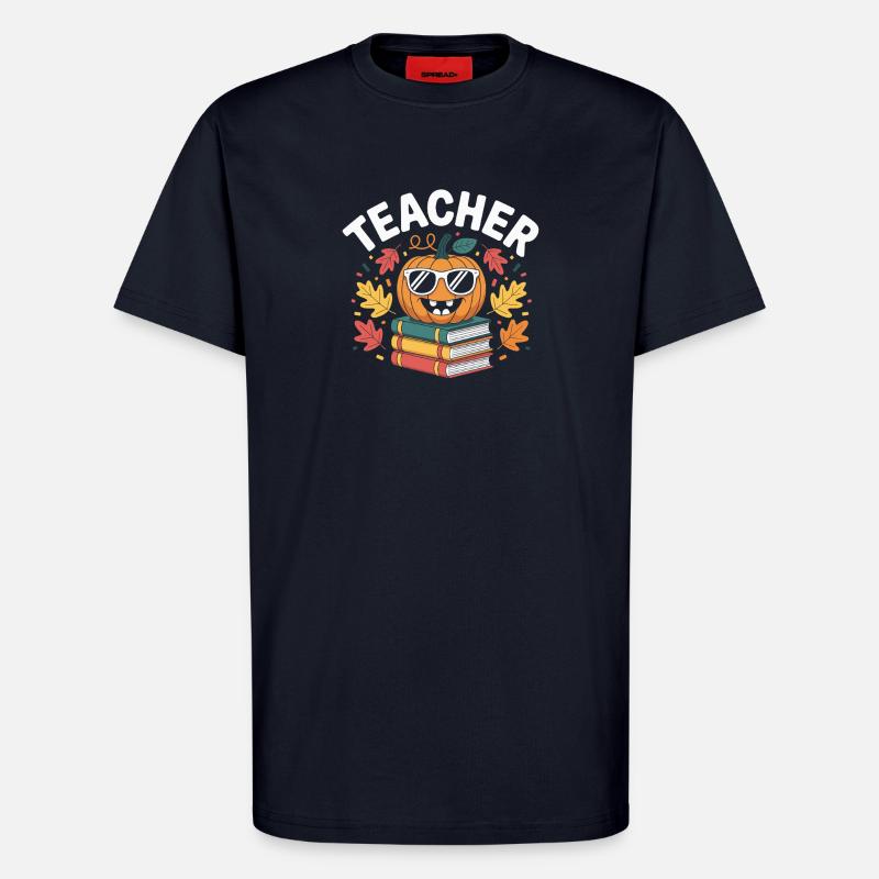 Lehrer Geschenkidee Herbst - T-Shirt - made by SPREAD - DARK NAVY