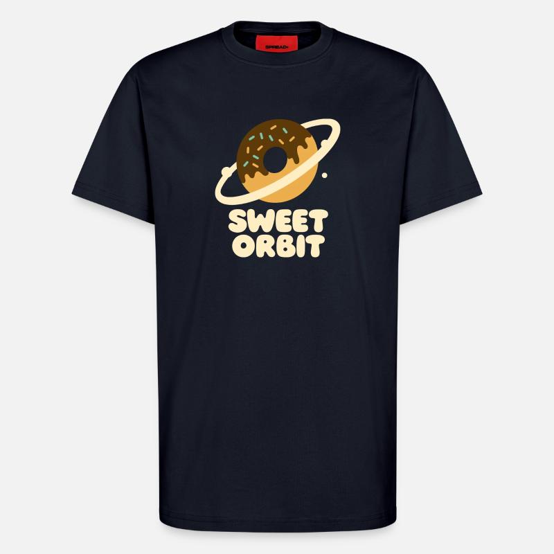 Süßer Orbit Donutplanet - T-Shirt - made by SPREAD - DARK NAVY
