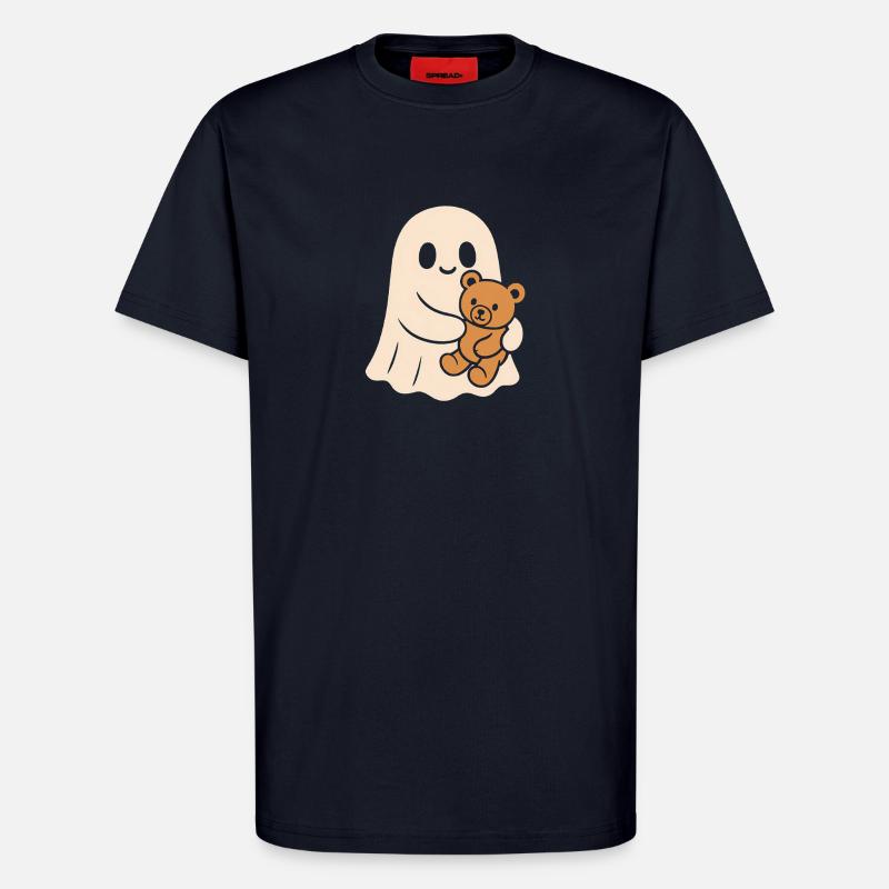 Kuscheliger Geist mit Teddy - T-Shirt - made by SPREAD - DARK NAVY