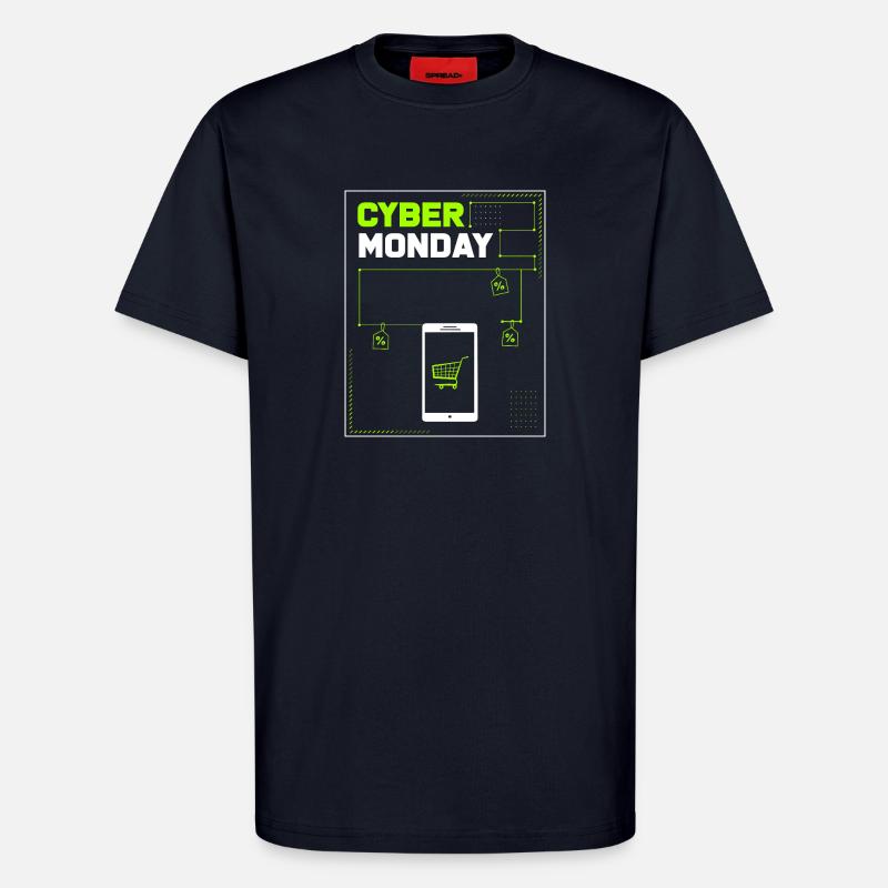 Kaufrausch Cyber Monday - T-Shirt - made by SPREAD - DARK NAVY