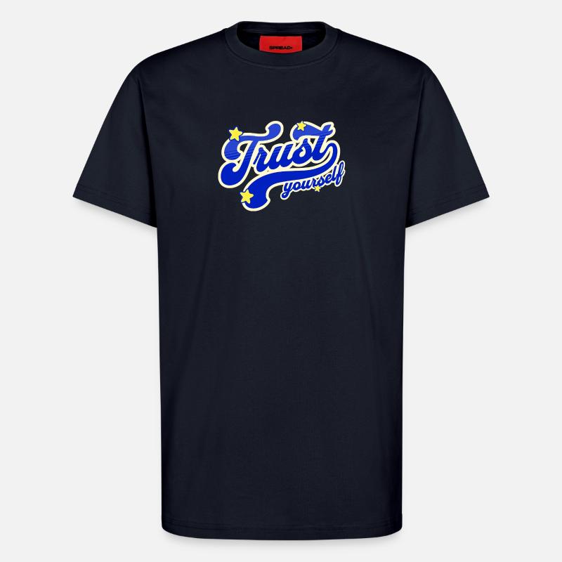 Selbstvertrauen Sternenskript - T-Shirt - made by SPREAD - DARK NAVY
