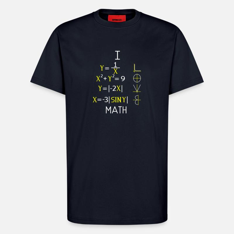Math Math Math Teacher Mathematician - T-Shirt - made by SPREAD - DARK NAVY